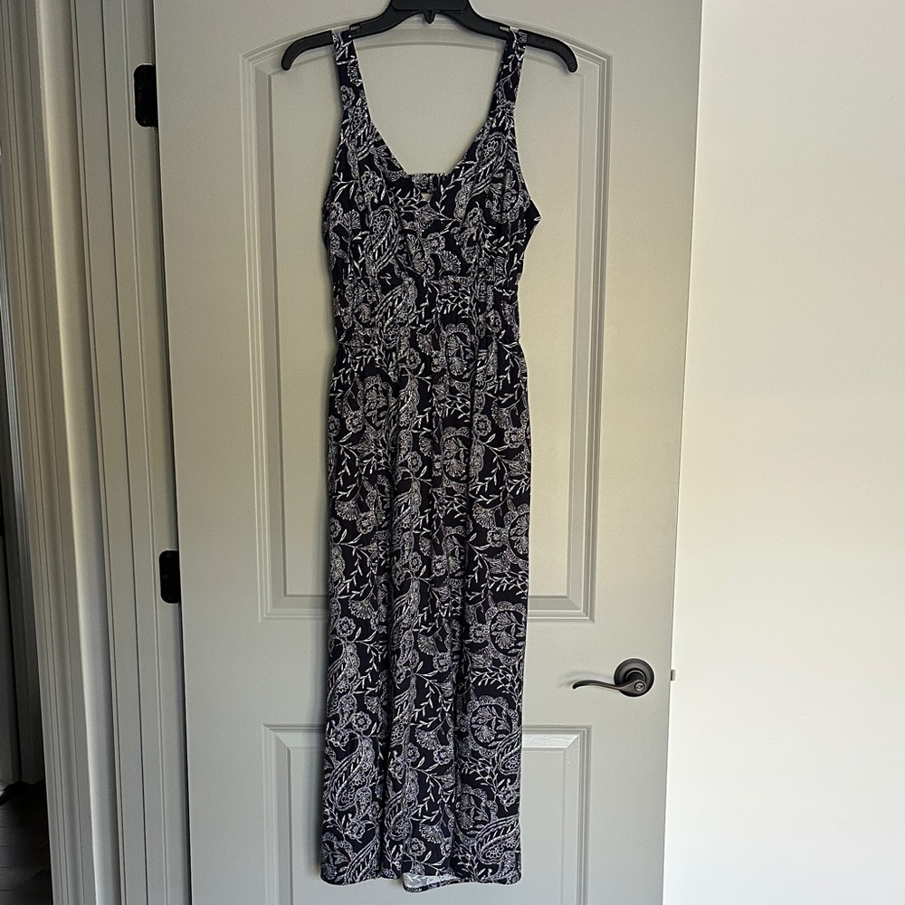 Universal Thread Navy and White Maxi Dress